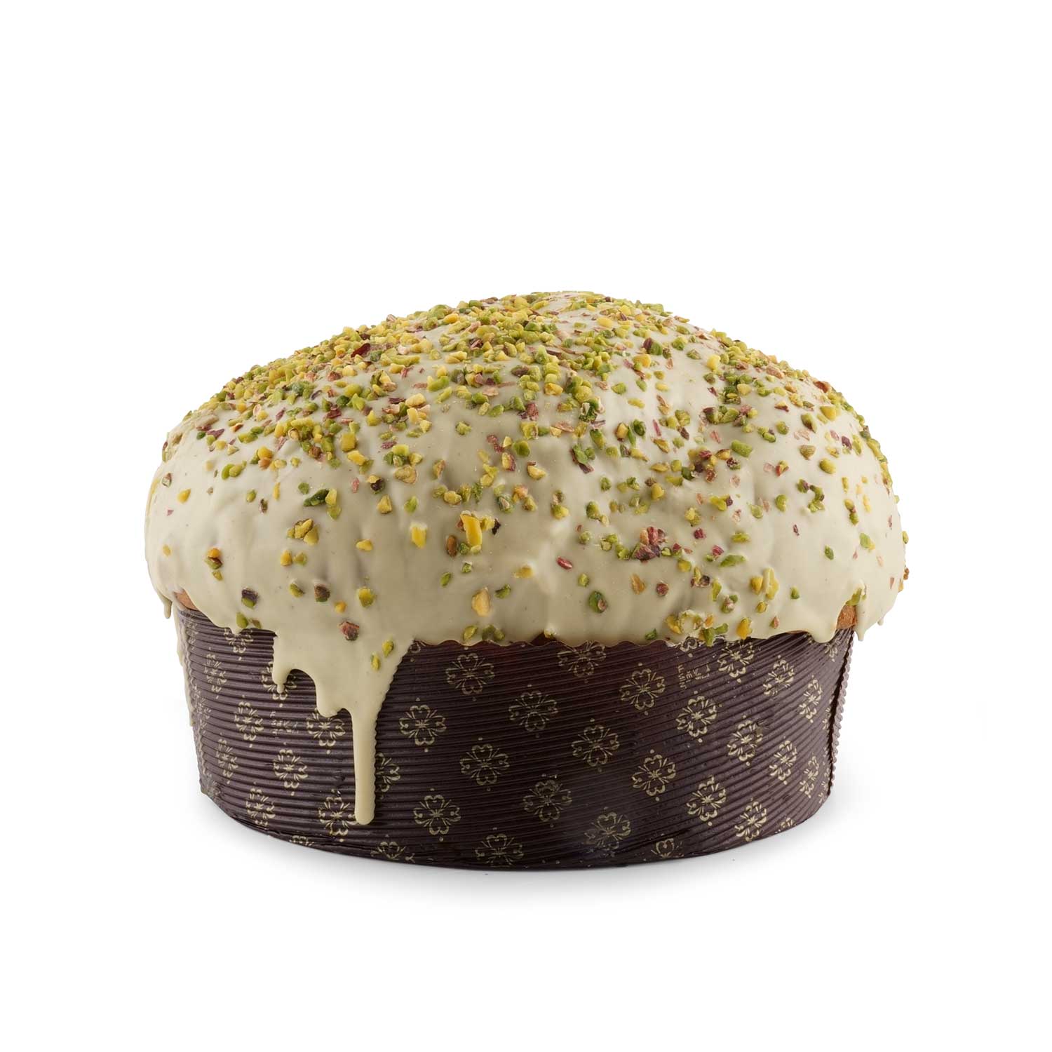 Panettone artigianale al pistacchio non farcito + crema al pistacchio 190gr